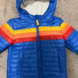 Toddler Boys' Rainbow Midweight Puffer Jacket